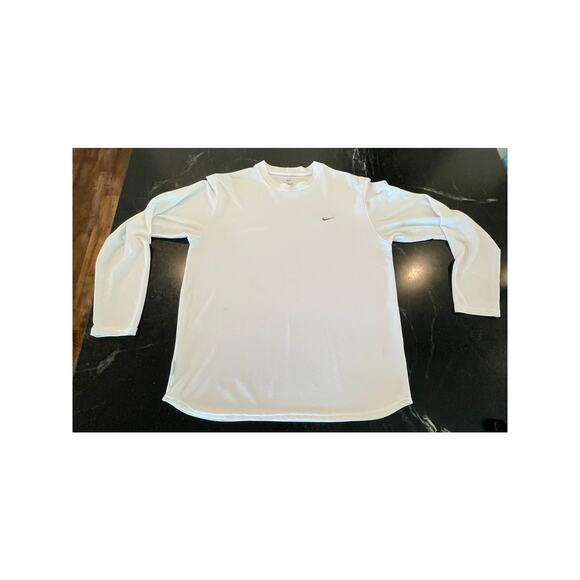 Nike Dri-Fit white long sleeve Large - Picture 1 of 10